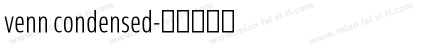 venn condensed字体转换